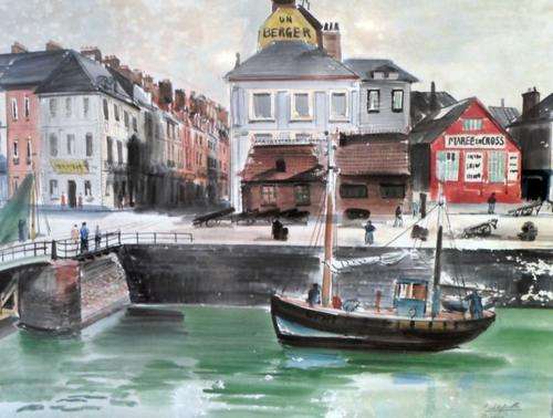 Roland Vivian Pitchforth - Harbor scene - Stunning international art! - Invest now!!